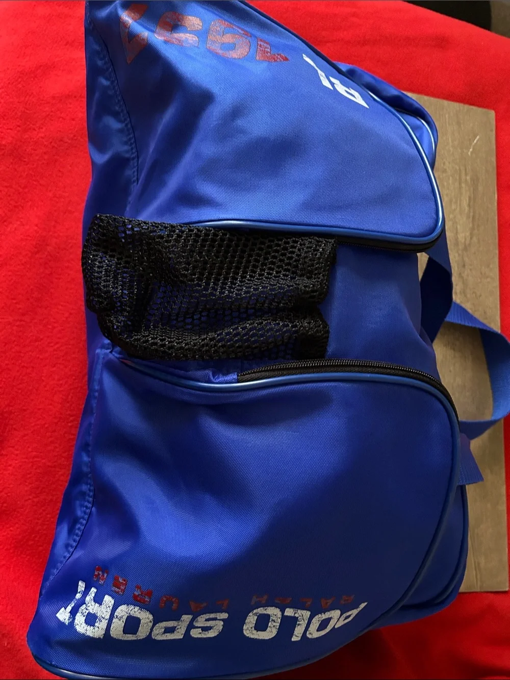 Blue Men's Sports Duffel Bag  Nylon